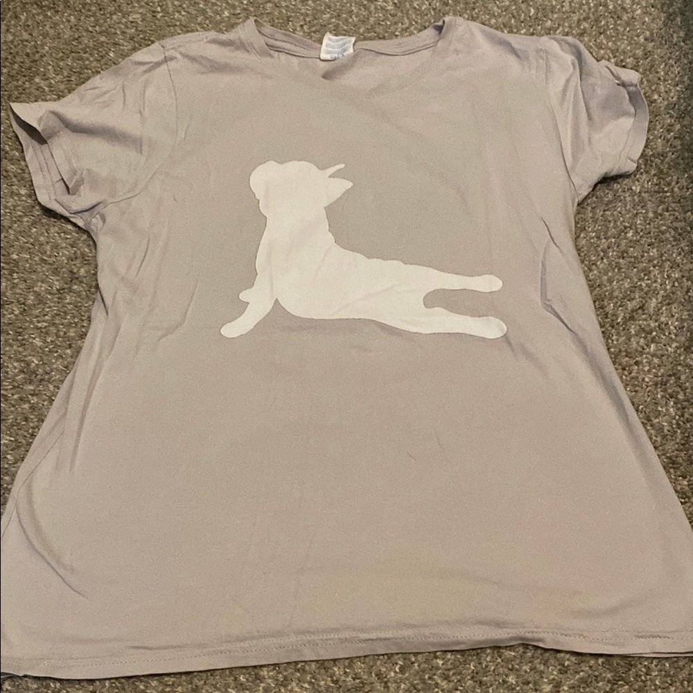 Gray Dog Silhouette T-Shirt
